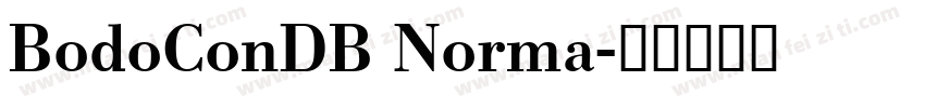 BodoConDB Norma字体转换